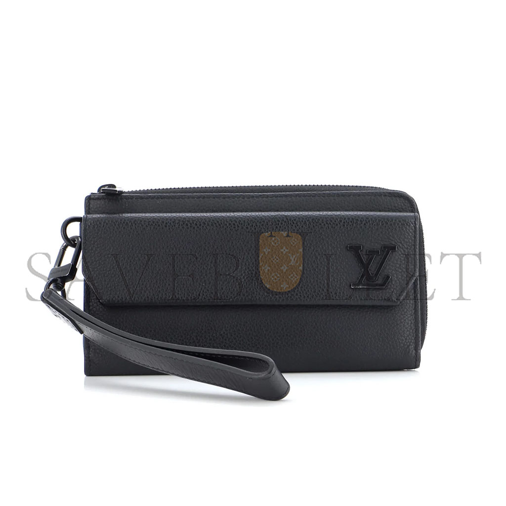 l**is V*t*n aerogram long wallet black m69831 (20*11*2.5cm)
